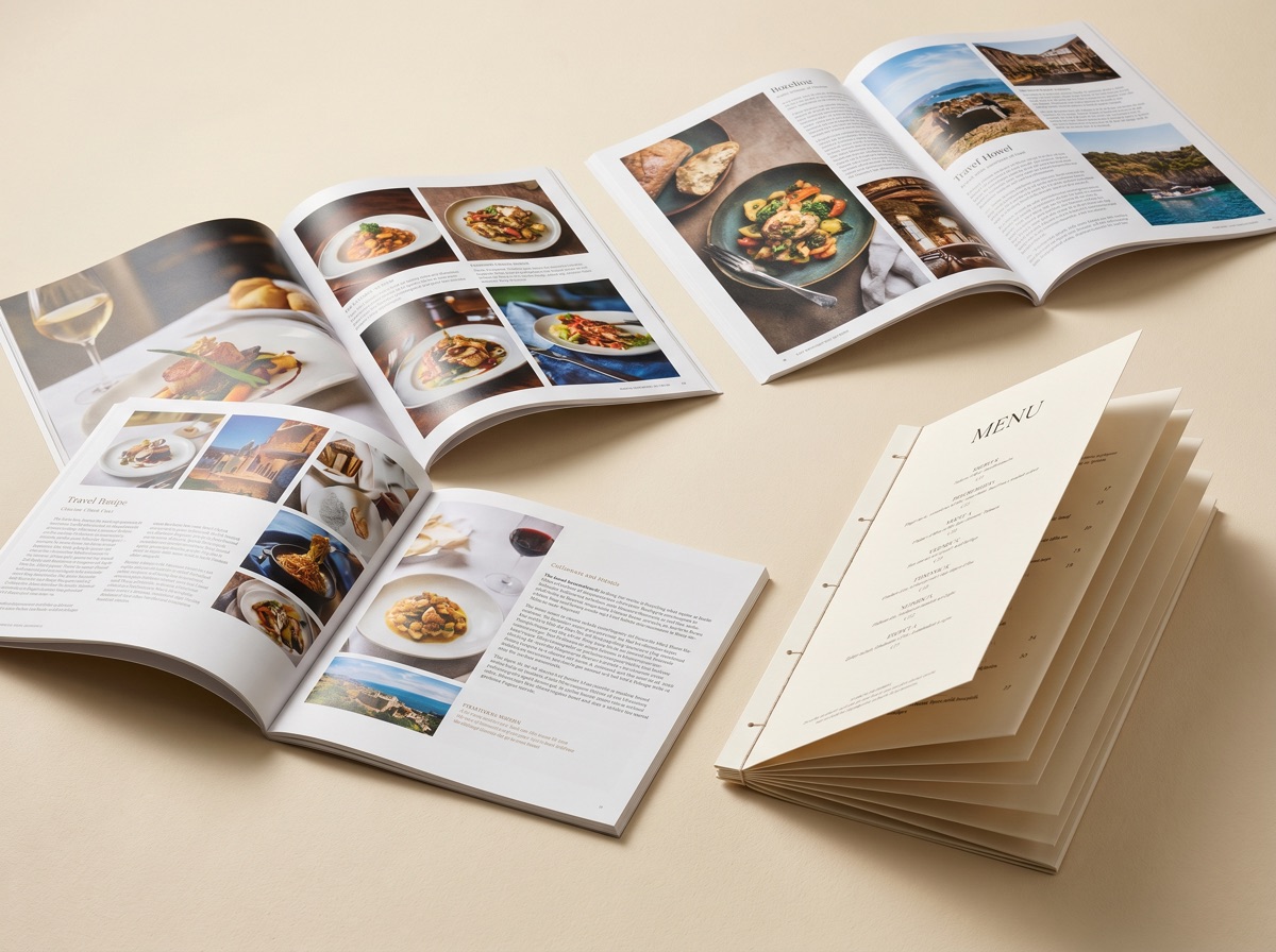 Catalogues, menu booklets and company profiles